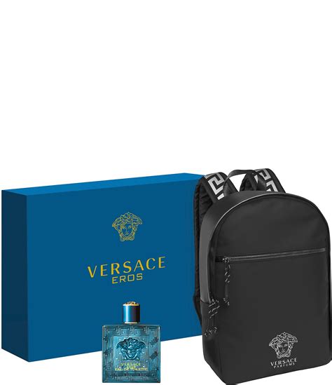 versace perfume gift backpack|versace eros summer backpack set.